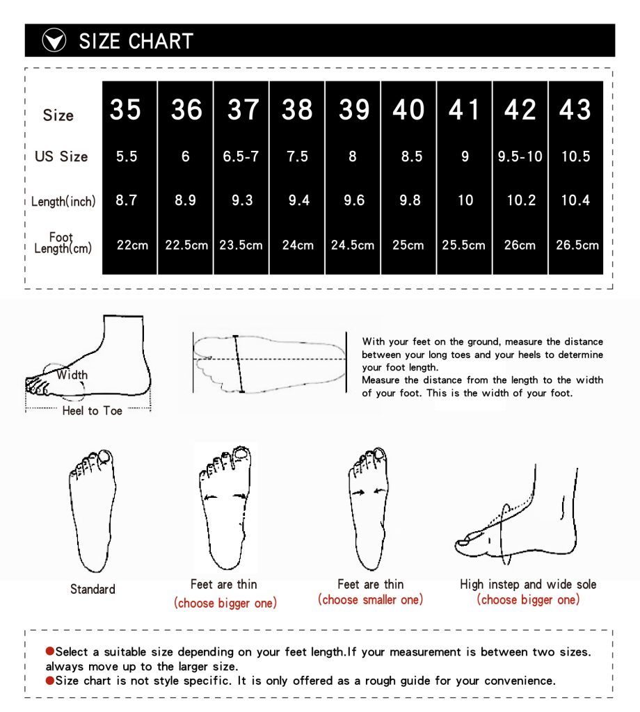 shoes size chart